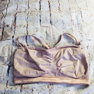 Spanx Blush Colored Sports Bra Sz XL